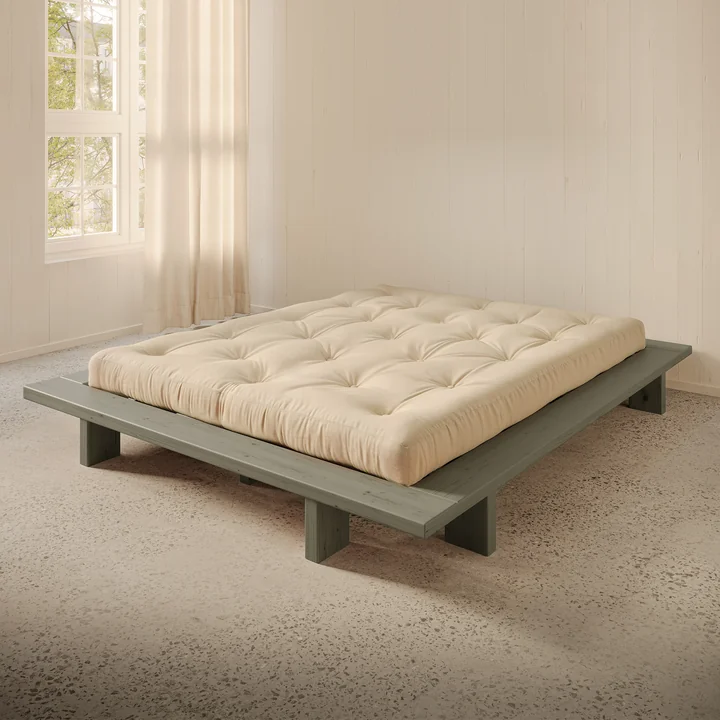 Karup - Japan Bett 160 x 200 cm, sage green
