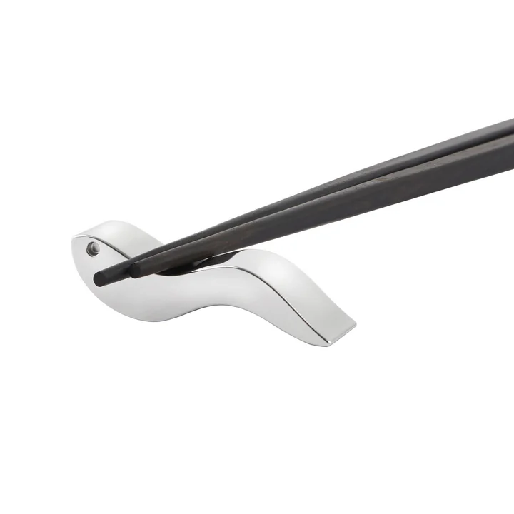 Alessi - Anna Stick Essstäbchen, schwarz / Edelstahl