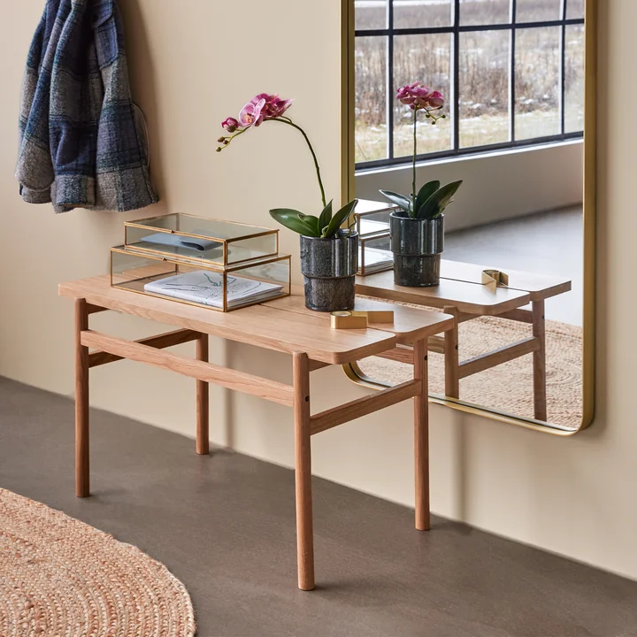 Hübsch Interior - Align Bank, L 85 cm, Eiche natur