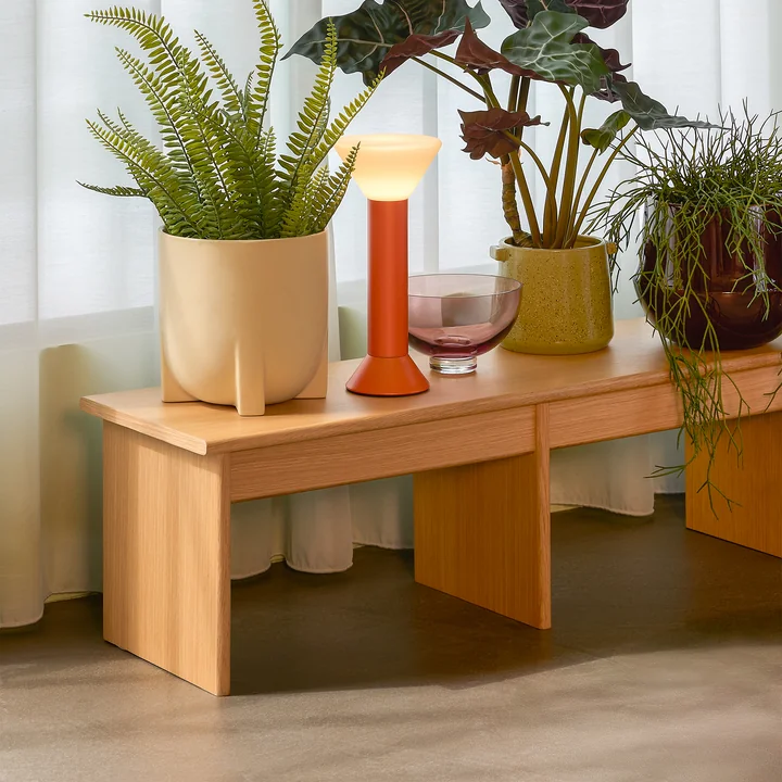 Hübsch Interior - Doppio Regal, 99 x 30 cm, Eiche natur