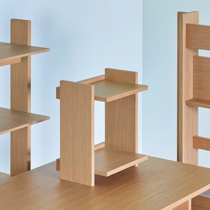 Hübsch Interior - Forma Wandregal, 34 x 44 cm, Eiche natur