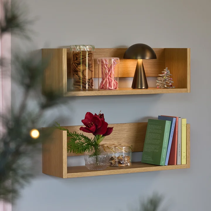 Hübsch Interior - Gap Wandregal, L 64 cm, Eiche natur