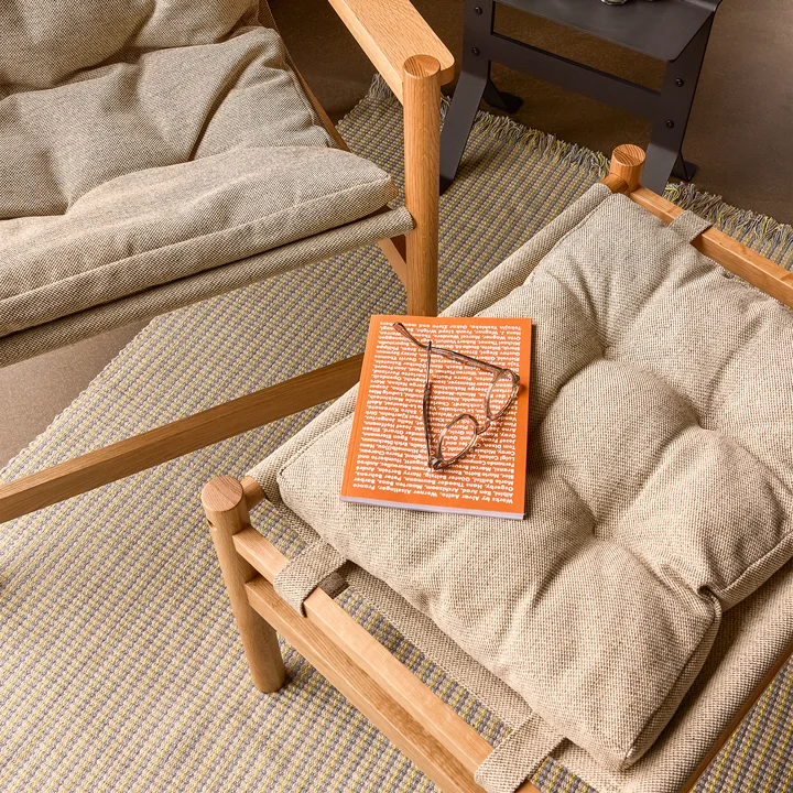 Hübsch Interior - Heritage Hocker natur / beige