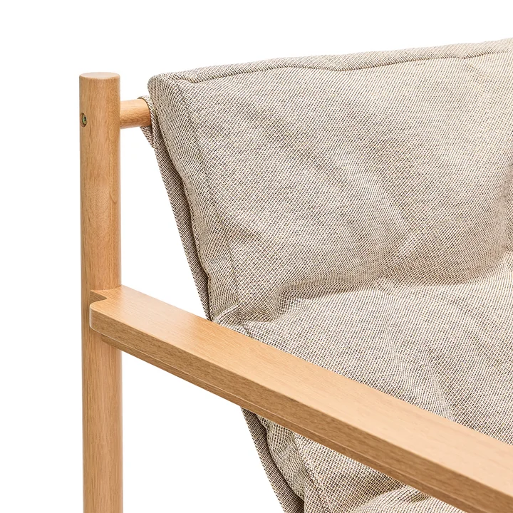 Hübsch Interior - Heritage Loungestuhl Eiche natur / beige