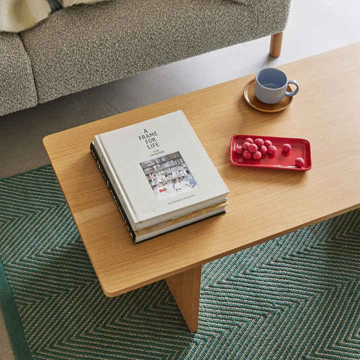 Hübsch Interior - Split Couchtisch, 120 x H 45 cm, Eiche natur