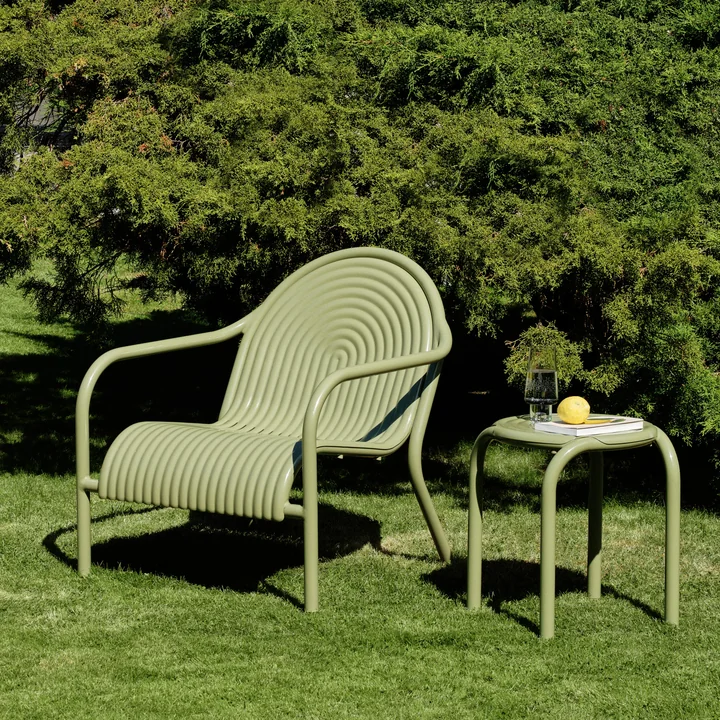 Tom Dixon - Groove Lounge Chair, moosgrün