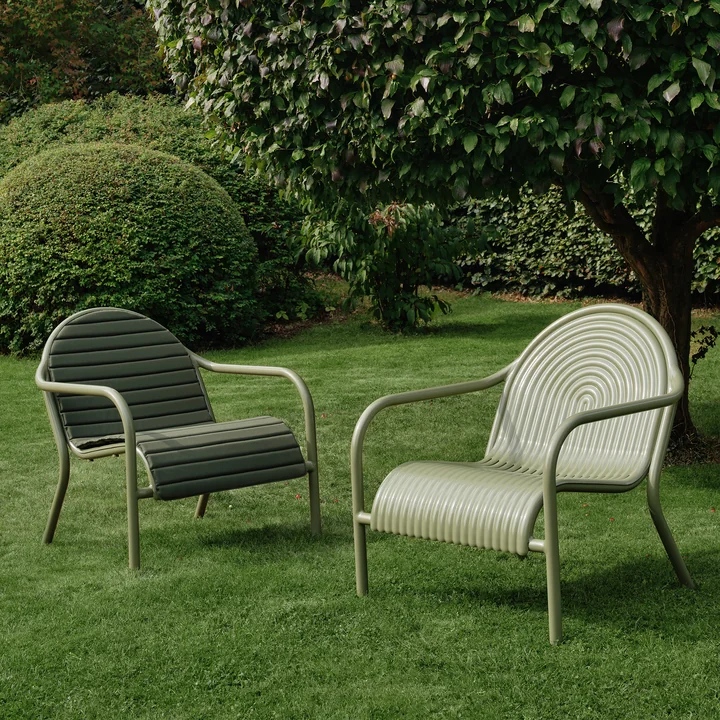 Tom Dixon - Groove Lounge Chair, moosgrün