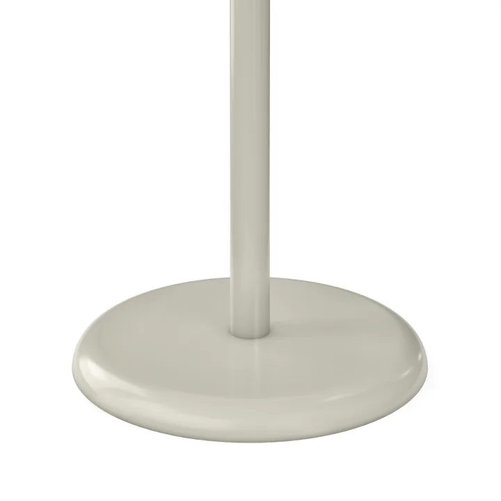 Tom Dixon - Groove Round Gartentisch, Ø 69,7 cm, putty Standfuß
