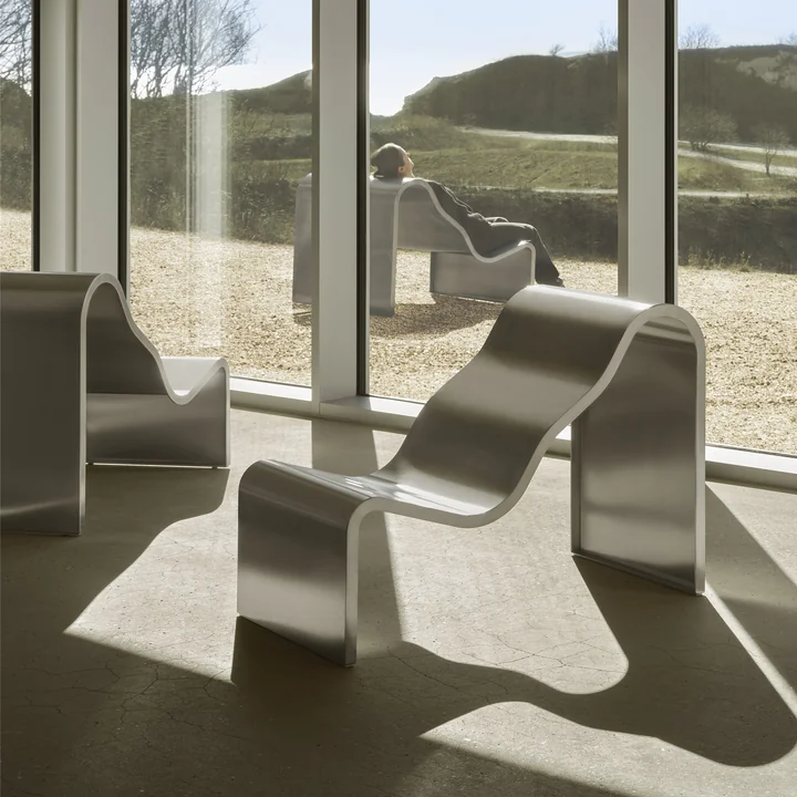 Muuto - Dream View Bank, Stahl, 60 cm