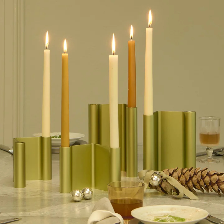 Muuto - Pair Kerzenhalter, grün