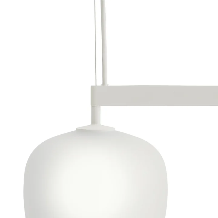 Muuto - Rime Rail Pendelleuchte, Ø 18 cm, weiß