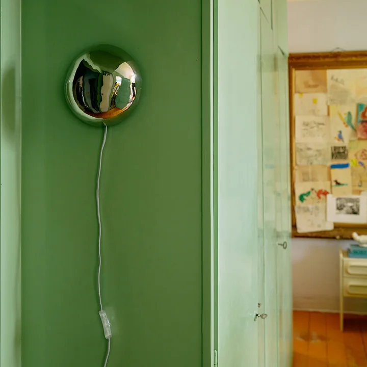 HKliving - Orb Wandleuchte, chrom