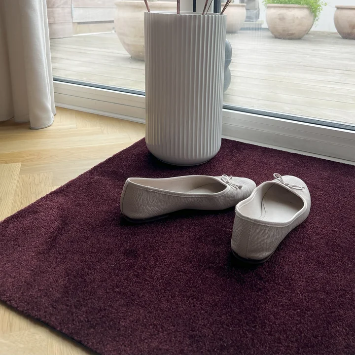 tica copenhagen - Fußmatte, 60 x 90 cm, Unicolor bordeaux