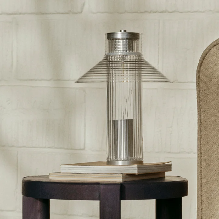 FDB Møbler - Sletterhage Akku-Tischleuchte, Aluminium silber