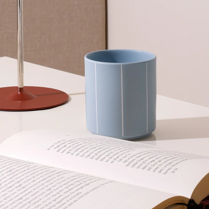 Design Letters - Nordic Pyjamas Porzellan Becher, blue stripe