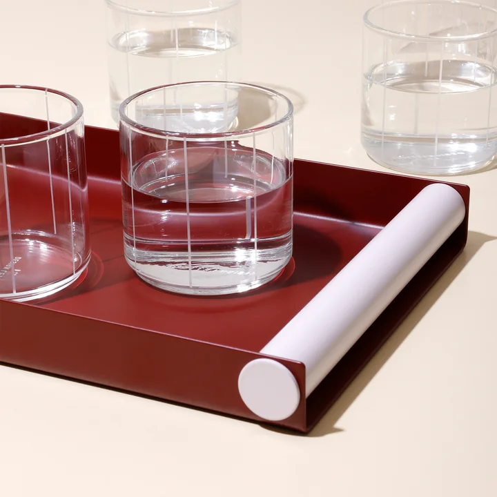 Design Letters - Ray Tablett, Medium, burgundy / pastelbeige