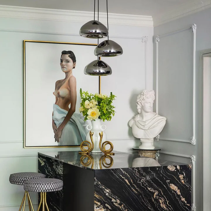 Tom Dixon - Void LED Pendelleuchte, Stahl Ø 30 cm