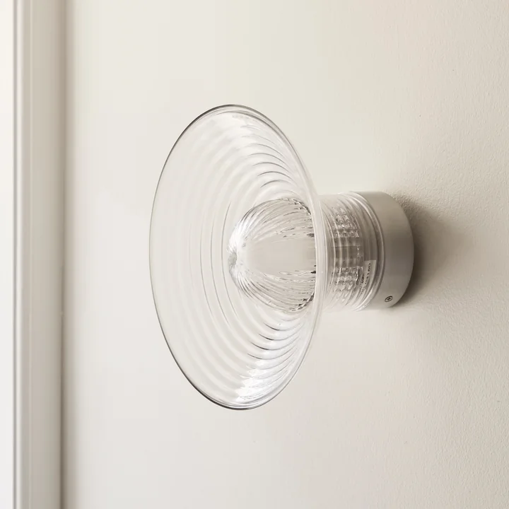 FDB Møbler - Sletterhage Wandleuchte, Ø 28 cm, transparent (ohne Kabel)