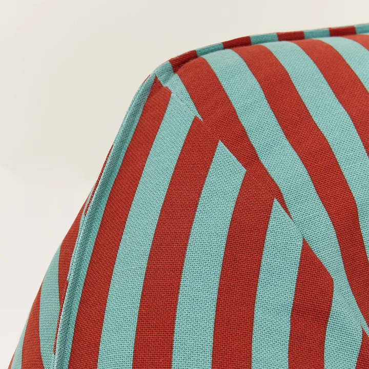 Nobodinoz - Ziggy Armchair Sitzsack (für Erwachsene), red teal green stripes