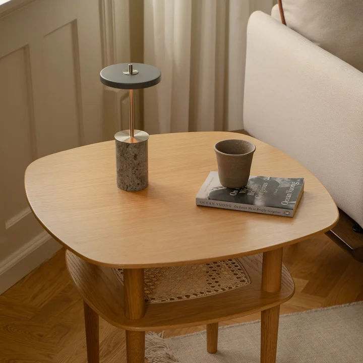 Umage - Asteria Move Mini, LED Tischleuchte, Stahl / grau