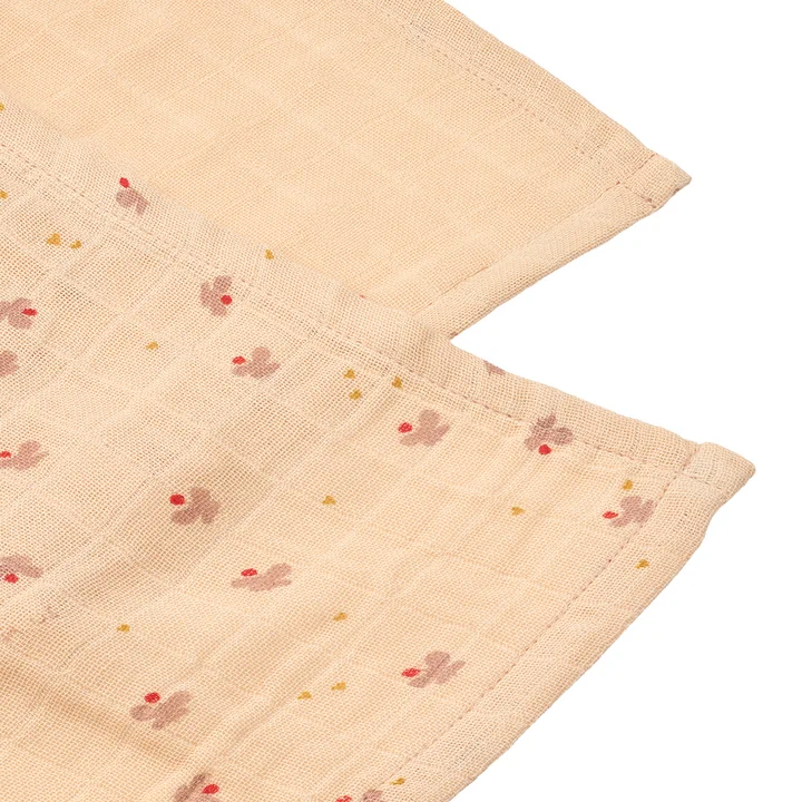 LIEWOOD - Lewis Musselintücher, aus Bio-Baumwolle, mini butterfly, apple blossom mix (2er-Set)