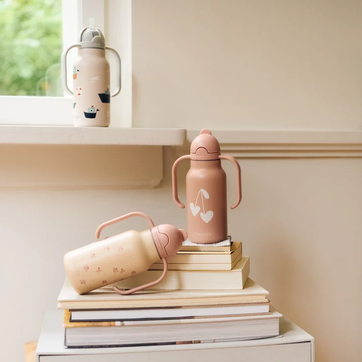 LIEWOOD - Kimmie bedruckte Flasche, 250 ml, mini Butterfly / apple blossom