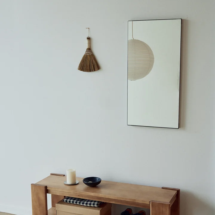 Form & Refine - Taper Wandspiegel, 40 x 80 cm, Edelstahl gebürstet