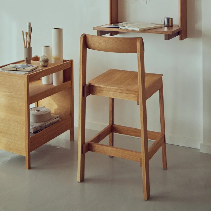 Form & Refine - Blueprint Barhocker, Eiche geölt