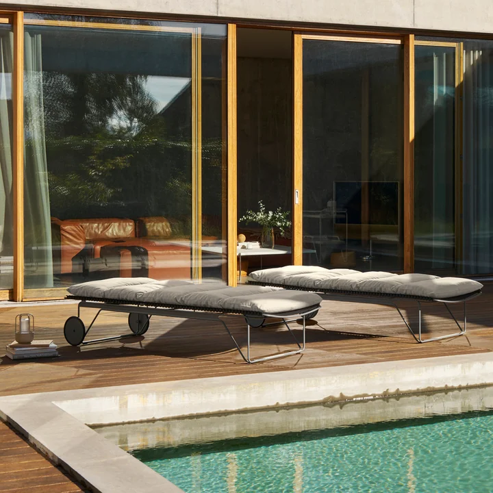 HOUE - CLICK Sitzauflage für Chaise Longue verstellbar, ash