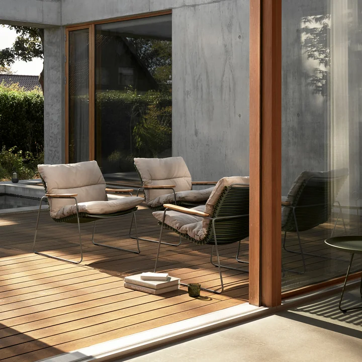 HOUE - CLICK Sitzauflage für Roomy Outdoor Lounge Chair, ash