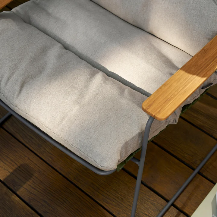 HOUE - CLICK Sitzauflage für Roomy Outdoor Lounge Chair, ash