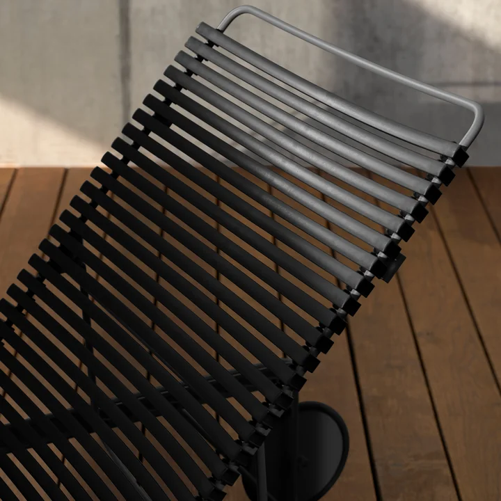 HOUE - CLICK Chaise Longue verstellbar, schwarz