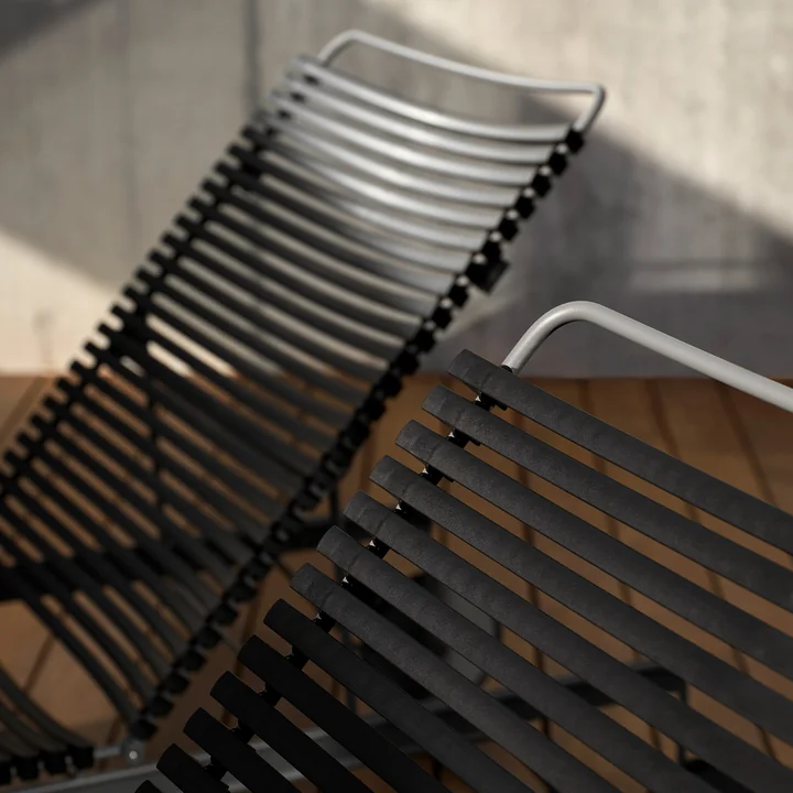 HOUE - CLICK Chaise Longue verstellbar, schwarz