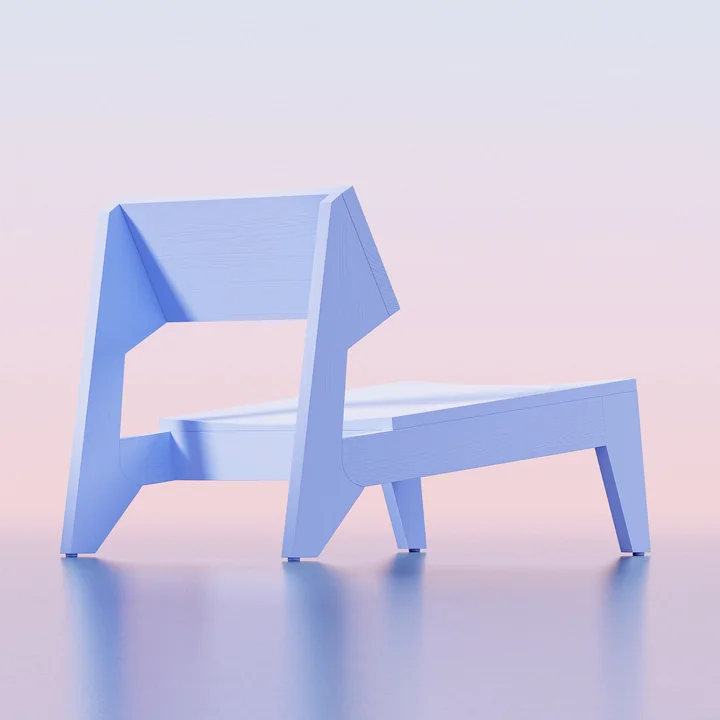 OUT Objekte unserer Tage - Schulz Lounge Chair, himmelblau
