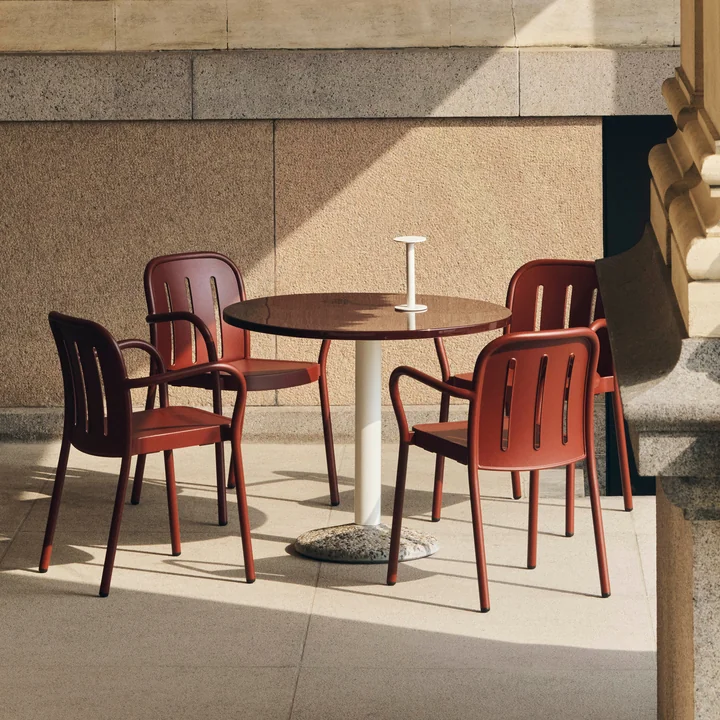 HAY - Deville Armlehnstuhl, Outdoor, iron red