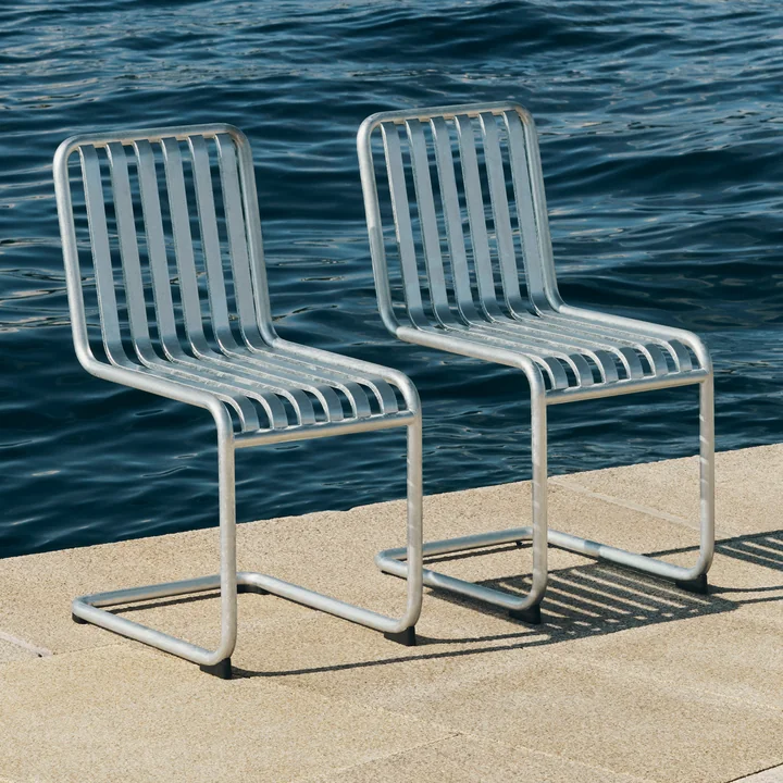 HAY - Palissade Cantilever Stuhl, hot galvanised