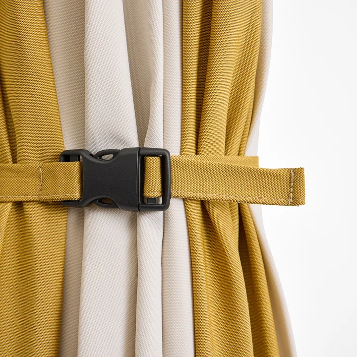 HAY - Terrazza Sonnenschirm, sechseckig, Ø 300 cm, off-white / ocker