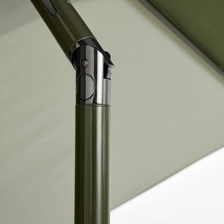 HAY - Terrazza Sonnenschirm, sechseckig, Ø 300 cm, grün / dunkelgrün