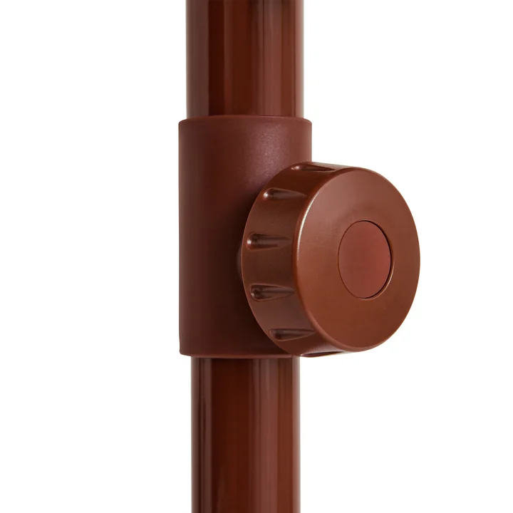 HAY - Terrazza Sonnenschirm, quadratisch, 240 x 240 cm, off-white / burgundy