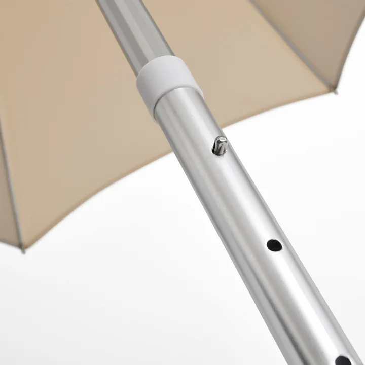 HAY - Terrazza Sonnenschirm, achteckig, Ø 200 cm, off-white / grau