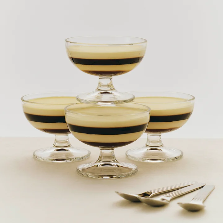 HAY - Glas Dessertschale, klar (4er Set)