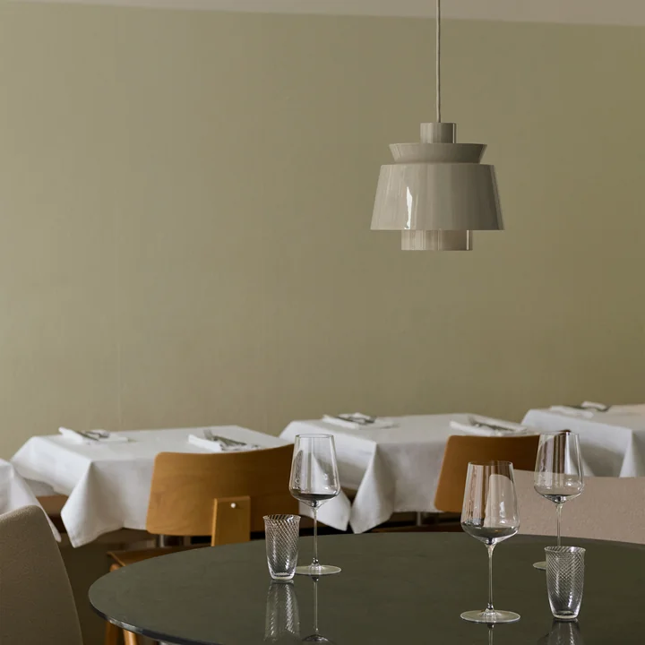 &Tradition - Utzon Pendelleuchte JU1, grau-beige