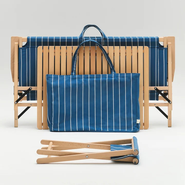 HAY - Outdoor Market Klappsofa, Klapptisch, Klapphocker