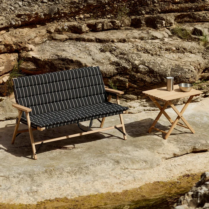 HAY - Outdoor Market Klappsofa, Klapptisch S