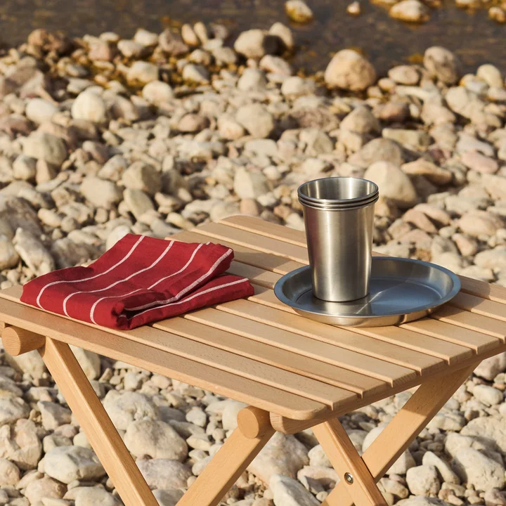 HAY - Outdoor Market Teller und Tasse, edelstahl