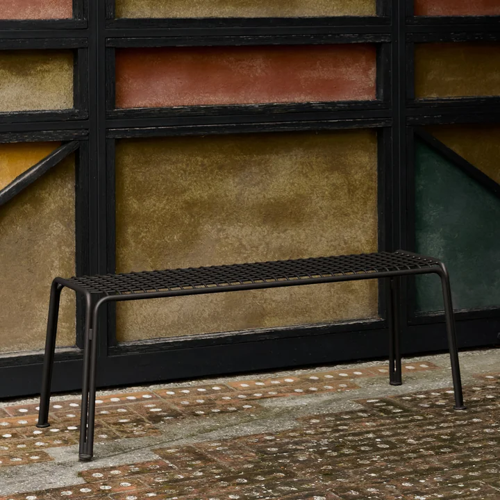 &Tradition - Thorvald SC112 Gartenbank, 125 x 46 cm, warm black