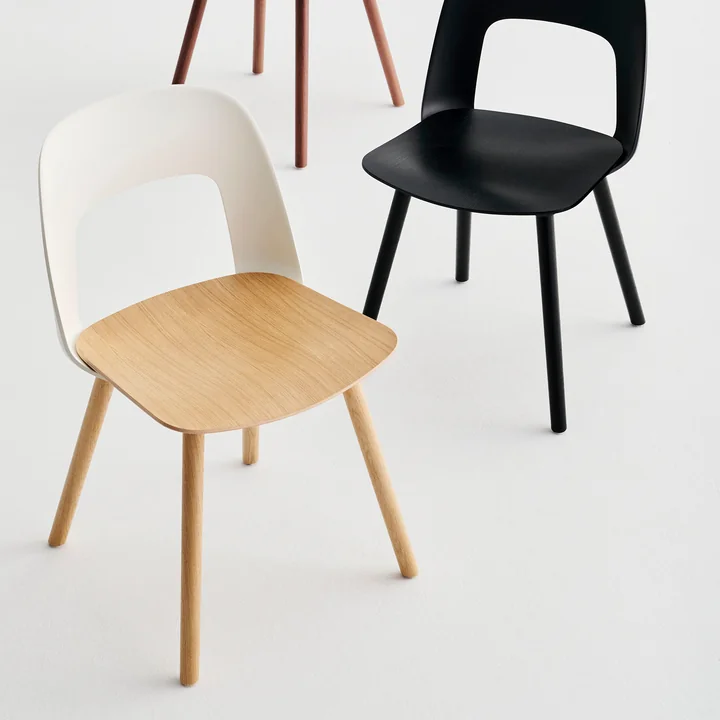 HAY - Layout 122 Stuhl, Eiche / cremeweiß