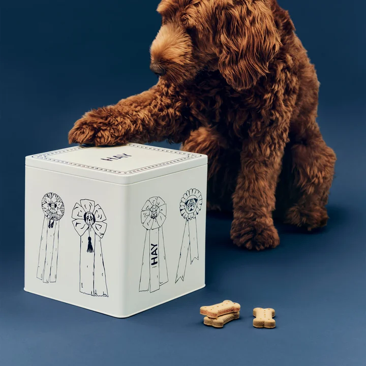 HAY - Dogs Futtervorratsdose L, blau / weiß