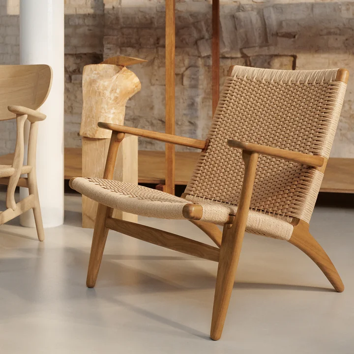 Carl Hansen - CH25 Sessel, Eiche geölt / Naturgeflecht