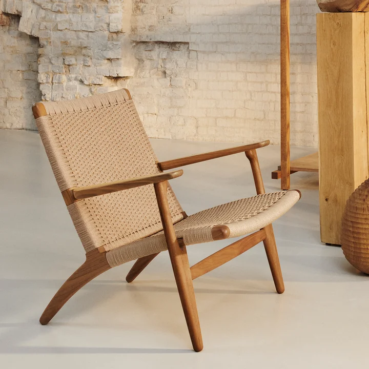 Carl Hansen - CH25 Sessel, Eiche geölt / Naturgeflecht